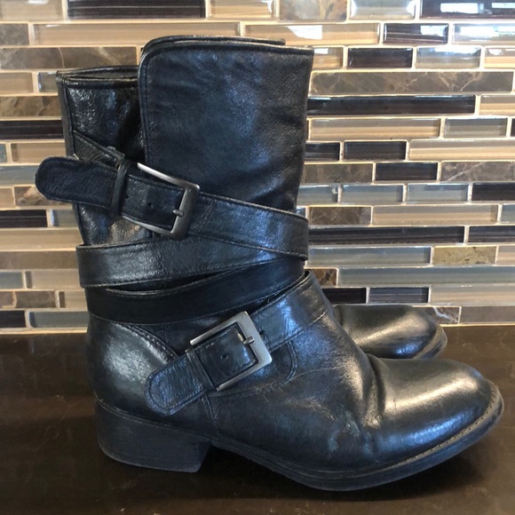 Steve Madden Ellle black belted moto boots - Picture 4 of 8